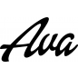 Preview: Ava - Schriftzug aus Birke-Sperrholz