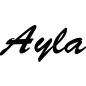 Preview: Ayla - Schriftzug aus Birke-Sperrholz