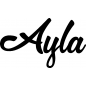 Preview: Ayla - Schriftzug aus Birke-Sperrholz
