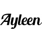Preview: Ayleen - Schriftzug aus Birke-Sperrholz