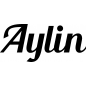 Preview: Aylin - Schriftzug aus Birke-Sperrholz