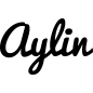 Preview: Aylin - Schriftzug aus Birke-Sperrholz