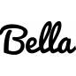 Preview: Bella - Schriftzug aus Birke-Sperrholz