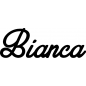 Preview: Bianca - Schriftzug aus Birke-Sperrholz