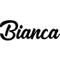 Preview: Bianca - Schriftzug aus Birke-Sperrholz