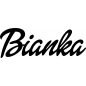 Preview: Bianka - Schriftzug aus Birke-Sperrholz
