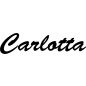 Preview: Carlotta - Schriftzug aus Birke-Sperrholz