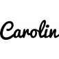 Preview: Carolin - Schriftzug aus Birke-Sperrholz