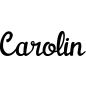 Preview: Carolin - Schriftzug aus Birke-Sperrholz