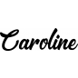 Preview: Caroline - Schriftzug aus Birke-Sperrholz