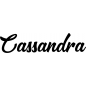 Preview: Cassandra - Schriftzug aus Birke-Sperrholz