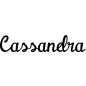 Preview: Cassandra - Schriftzug aus Birke-Sperrholz