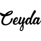 Mobile Preview: Ceyda - Schriftzug aus Birke-Sperrholz