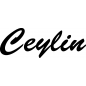 Preview: Ceylin - Schriftzug aus Birke-Sperrholz