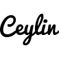 Preview: Ceylin - Schriftzug aus Birke-Sperrholz