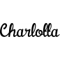 Preview: Charlotta - Schriftzug aus Birke-Sperrholz