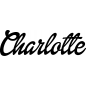 Mobile Preview: Charlotte - Schriftzug aus Birke-Sperrholz