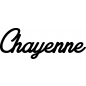 Mobile Preview: Chayenne - Schriftzug aus Birke-Sperrholz