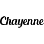 Mobile Preview: Chayenne - Schriftzug aus Birke-Sperrholz