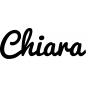 Preview: Chiara - Schriftzug aus Birke-Sperrholz