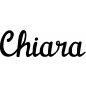 Preview: Chiara - Schriftzug aus Birke-Sperrholz