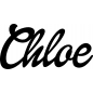 Mobile Preview: Chloe - Schriftzug aus Birke-Sperrholz