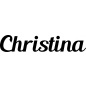 Preview: Christina - Schriftzug aus Birke-Sperrholz