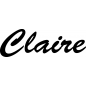 Mobile Preview: Claire - Schriftzug aus Birke-Sperrholz