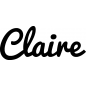 Mobile Preview: Claire - Schriftzug aus Birke-Sperrholz