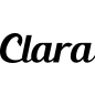 Mobile Preview: Clara - Schriftzug aus Birke-Sperrholz