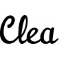 Mobile Preview: Clea - Schriftzug aus Birke-Sperrholz