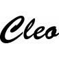 Mobile Preview: Cleo - Schriftzug aus Birke-Sperrholz