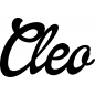 Mobile Preview: Cleo - Schriftzug aus Birke-Sperrholz