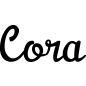 Mobile Preview: Cora - Schriftzug aus Birke-Sperrholz