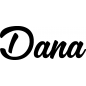 Mobile Preview: Dana - Schriftzug aus Birke-Sperrholz