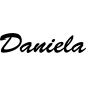 Preview: Daniela - Schriftzug aus Birke-Sperrholz