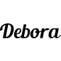 Mobile Preview: Debora - Schriftzug aus Birke-Sperrholz