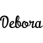Mobile Preview: Debora - Schriftzug aus Birke-Sperrholz