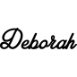 Preview: Deborah - Schriftzug aus Birke-Sperrholz