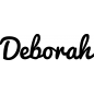 Preview: Deborah - Schriftzug aus Birke-Sperrholz