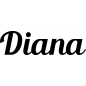 Preview: Diana - Schriftzug aus Birke-Sperrholz
