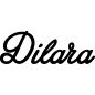 Mobile Preview: Dilara - Schriftzug aus Birke-Sperrholz