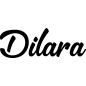 Mobile Preview: Dilara - Schriftzug aus Birke-Sperrholz