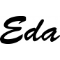 Preview: Eda - Schriftzug aus Birke-Sperrholz