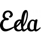 Preview: Eda - Schriftzug aus Birke-Sperrholz