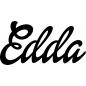 Preview: Edda - Schriftzug aus Birke-Sperrholz