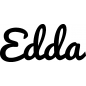 Preview: Edda - Schriftzug aus Birke-Sperrholz