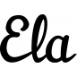 Mobile Preview: Ela - Schriftzug aus Birke-Sperrholz
