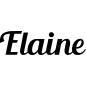 Mobile Preview: Elaine - Schriftzug aus Birke-Sperrholz