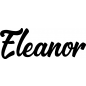 Preview: Eleanor - Schriftzug aus Birke-Sperrholz